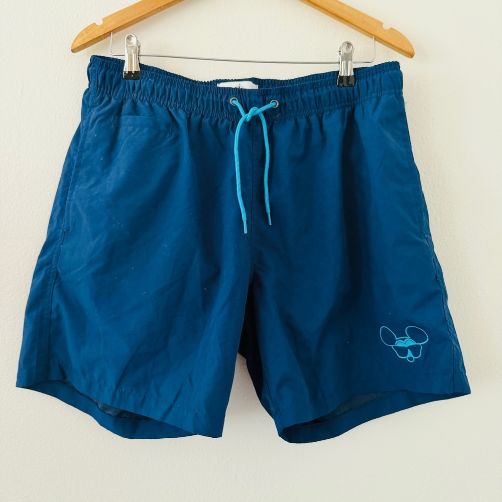 Disney Men’s Mickey Mouse Blue Swim Trunks
